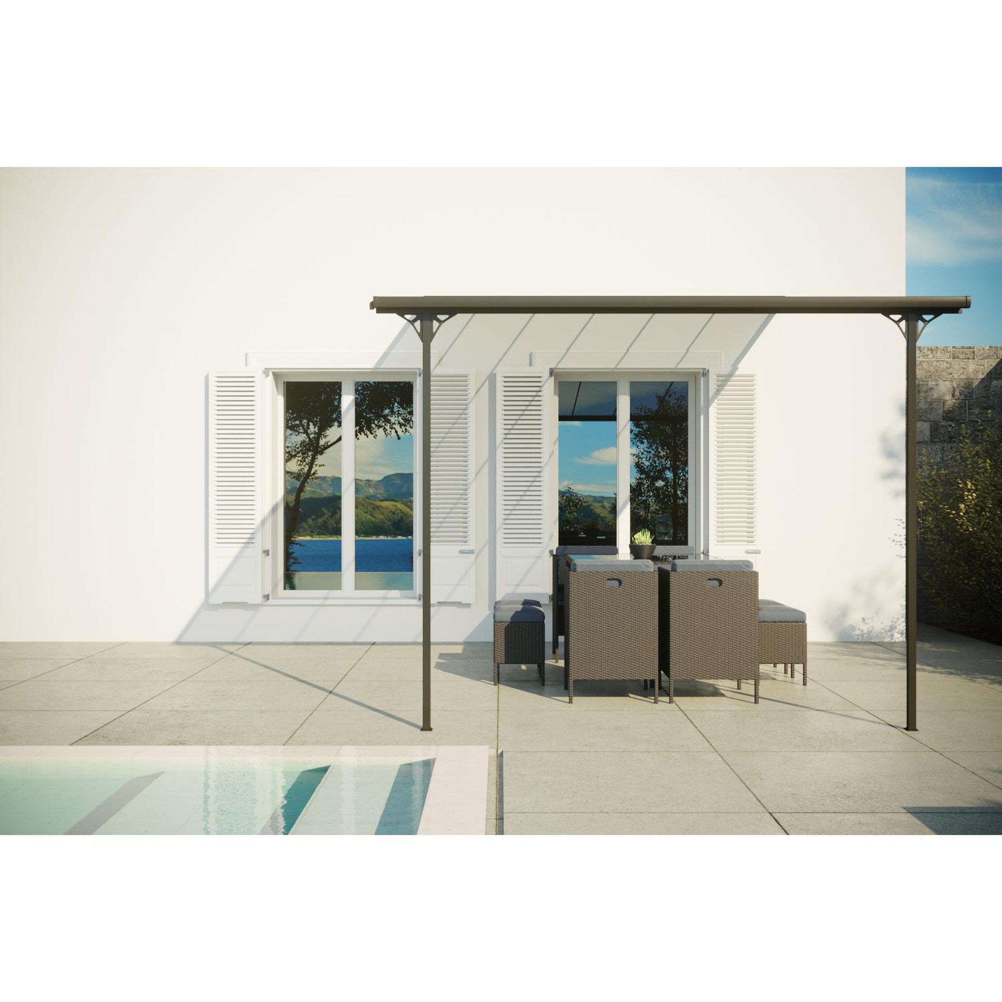 Voir la diapositive 5 : CONCEPT USINE Tonnelle murale 1144 m² en aluminium ferrato