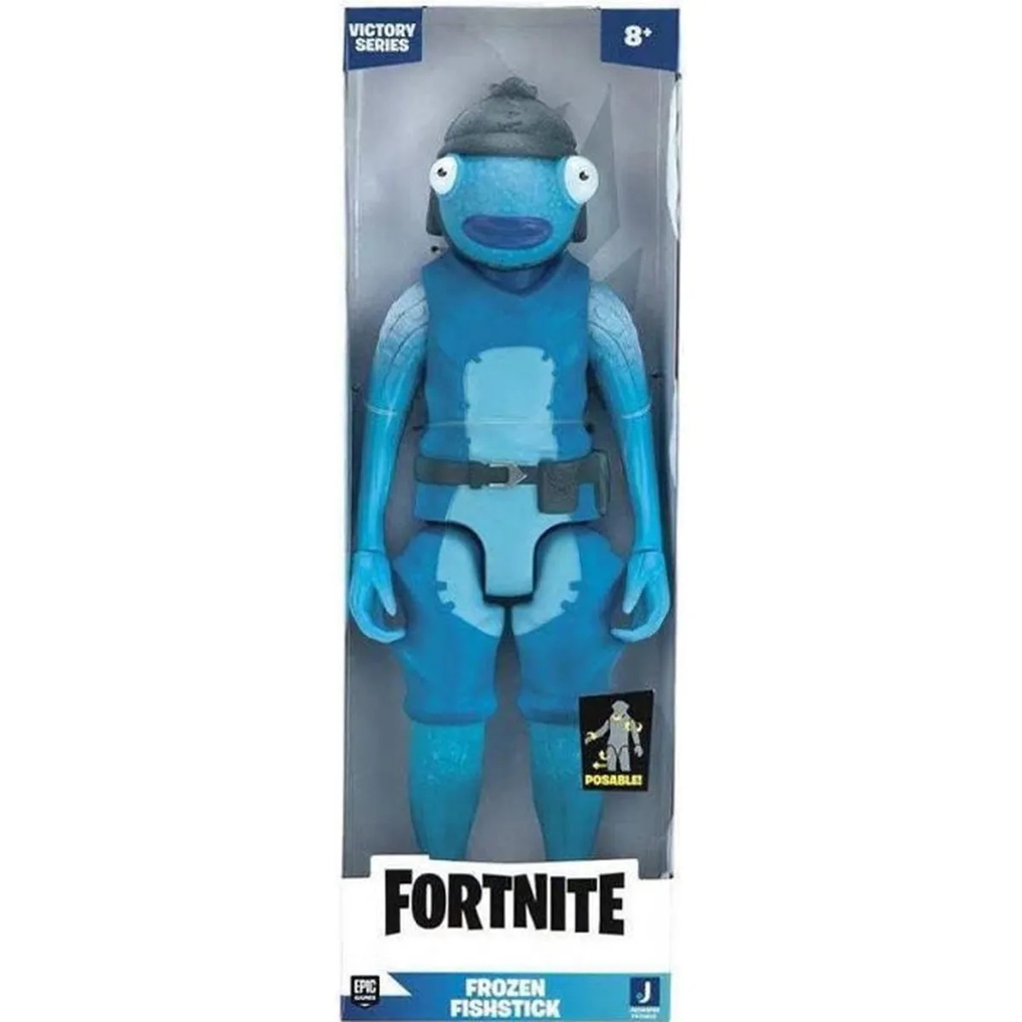 Voir la diapositive 2 : JAZWARES Figurine Poscaille polaire Fishstick Fortnite 28 cm