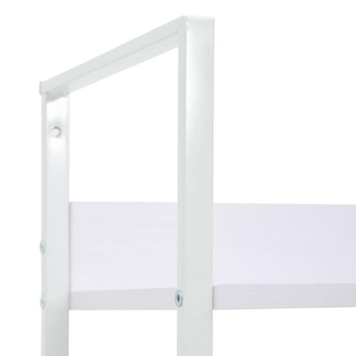VIDAXL Bibliotheque a 3 niveaux blanc 60x27,6x90,5cm bois d'ingenierie