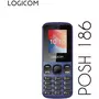 Logicom Téléphone portable Posh 186 Bleu 2G