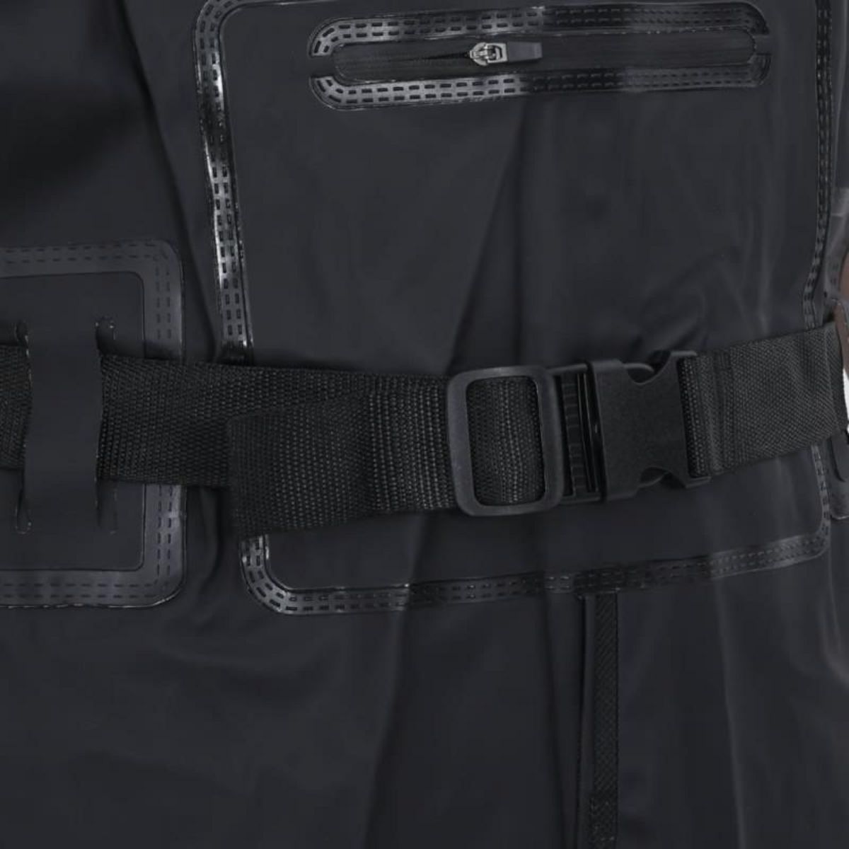 VIDAXL Cuissardes avec bottes et ceinture noir taille 44