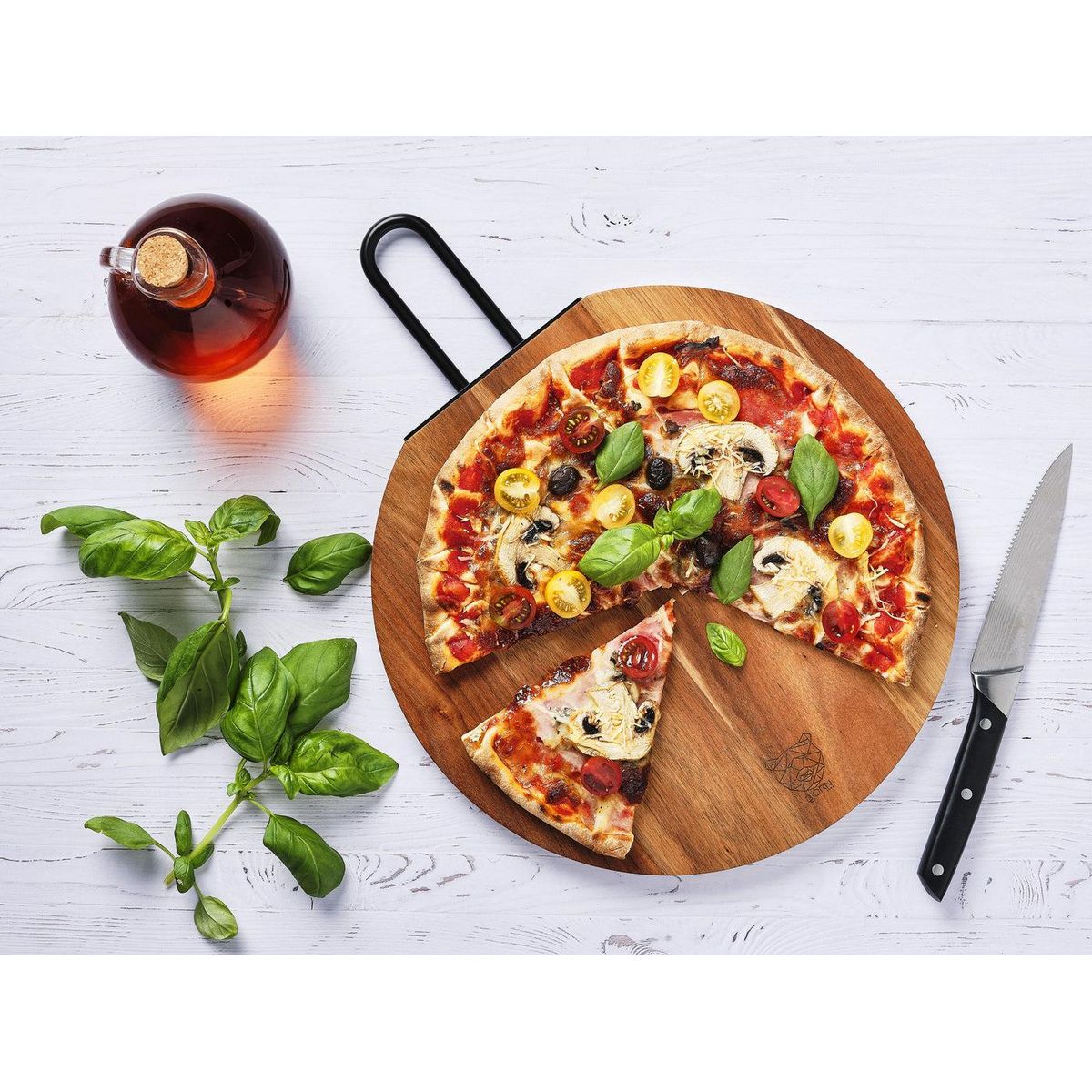 BJORN Planche à découper en bois d'acacia STINE - Ø31cm