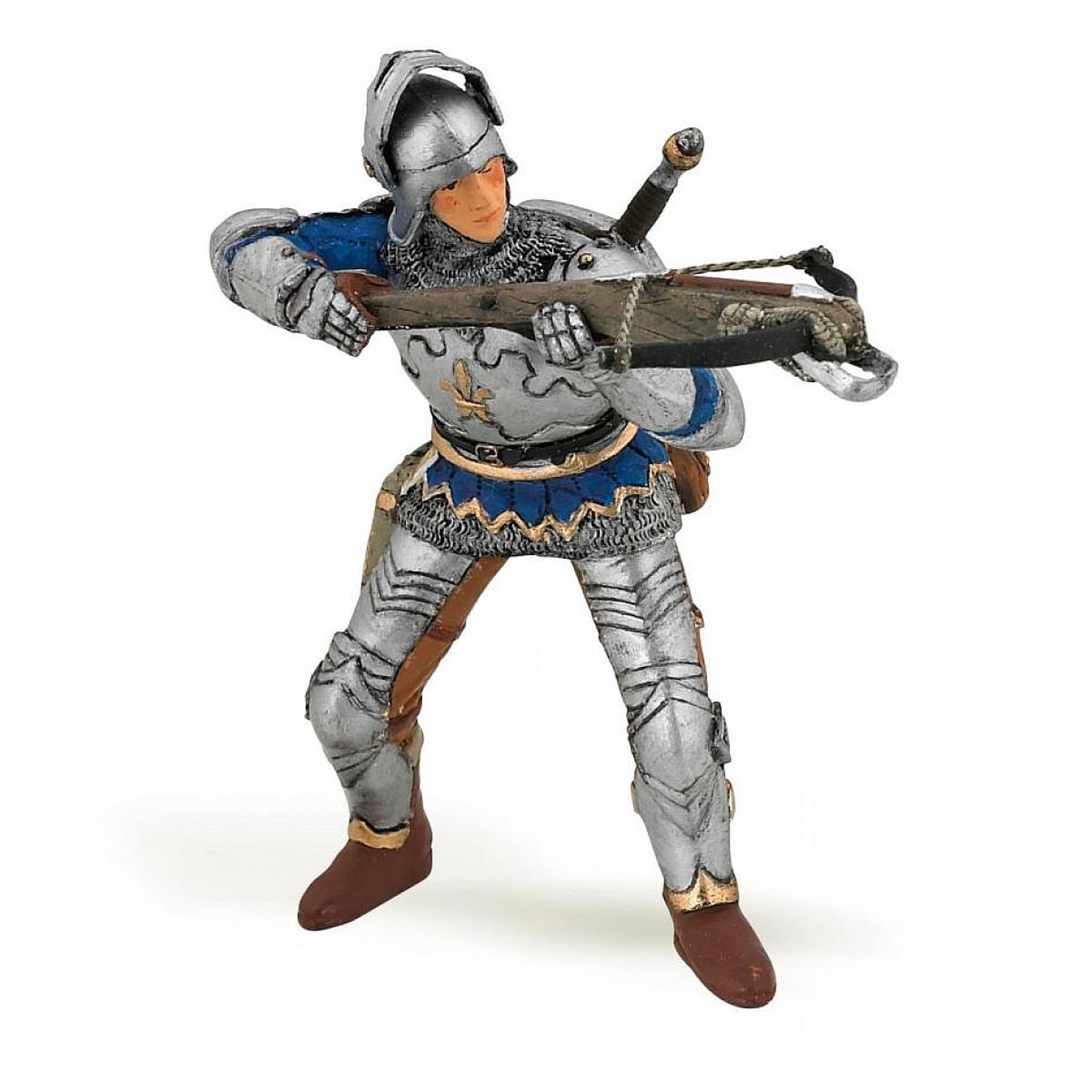 Papo 39753 Arbaletrier bleu en armure