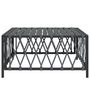 Voir la diapositive 4 : VIDAXL Table de jardin anthracite 70x70x34 cm tissu tissé