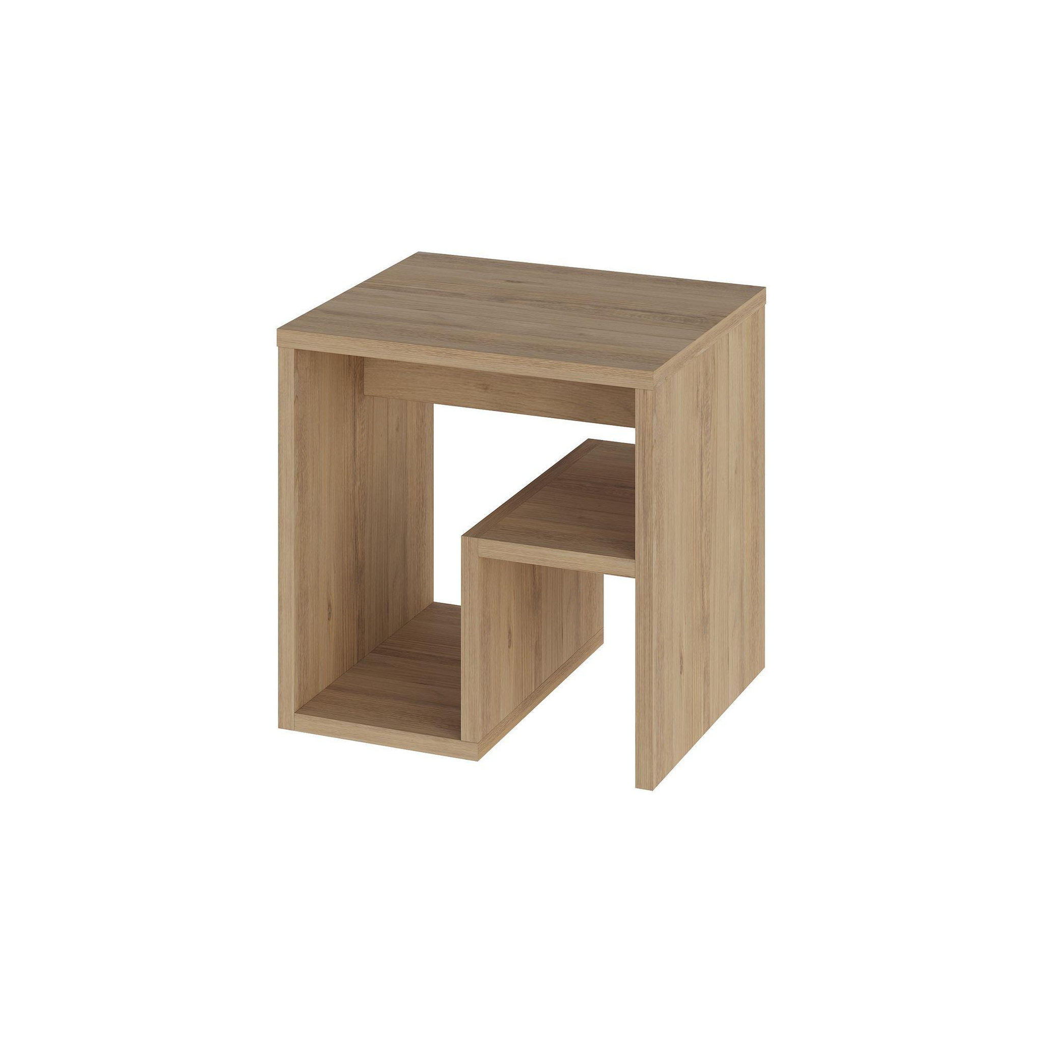 Habitat et Jardin Table d'appoint en bois  bon  40 x 35 x 40 cm - chêne saphir