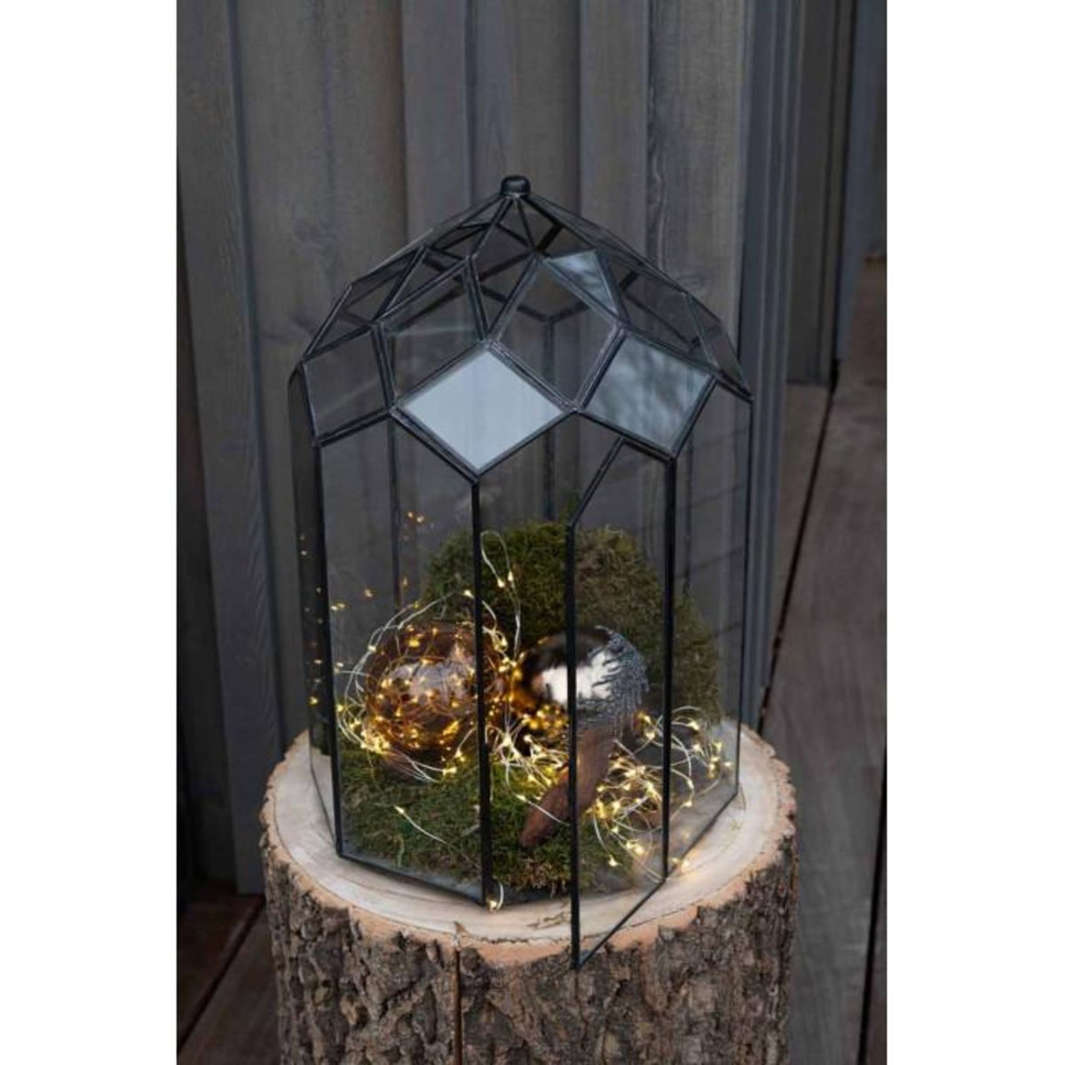 Paris Prix Terrarium en Verre Vintage  Brisla  38cm Noir