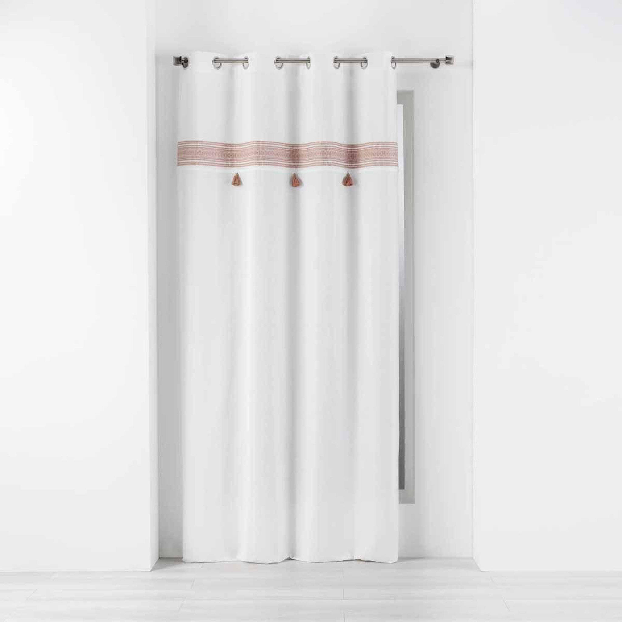 Douceur d'Intérieur Rideau à œillets  amaya  140x240cm rose