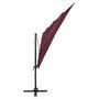 Voir la diapositive 4 : VIDAXL Parasol de jardin a 4 niveaux mat en aluminium rouge bordeaux