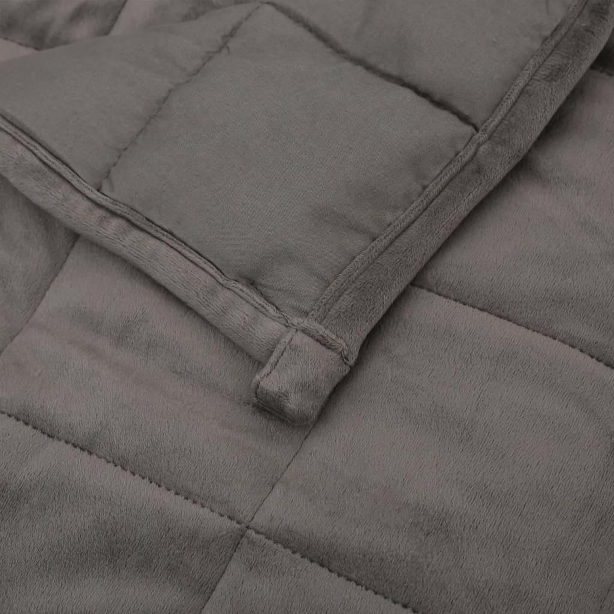 Voir la diapositive 5 : VIDAXL Couverture lestee Gris 138x200 cm 6 kg Tissu
