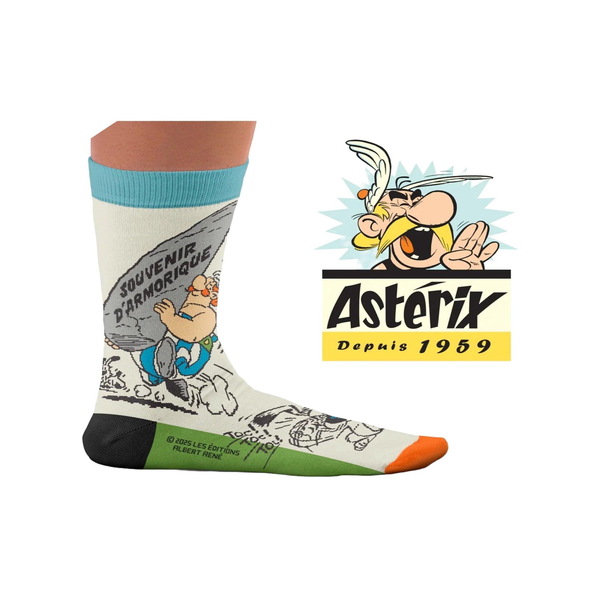 Voir la diapositive 3 : SOCK AFFAIRS Chaussettes astérix, menhir