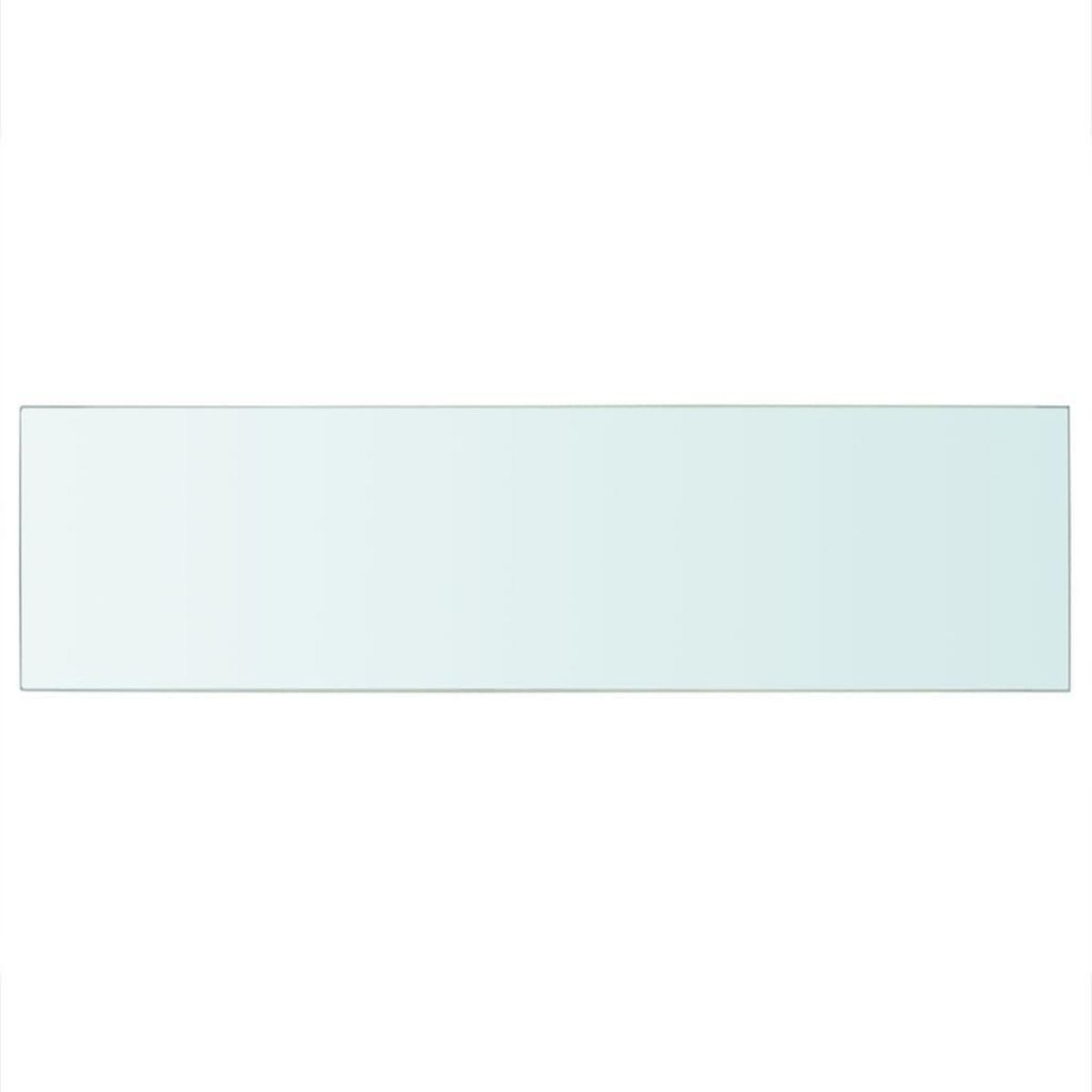 VIDAXL Panneau pour etagere Verre transparent 90 x 25 cm