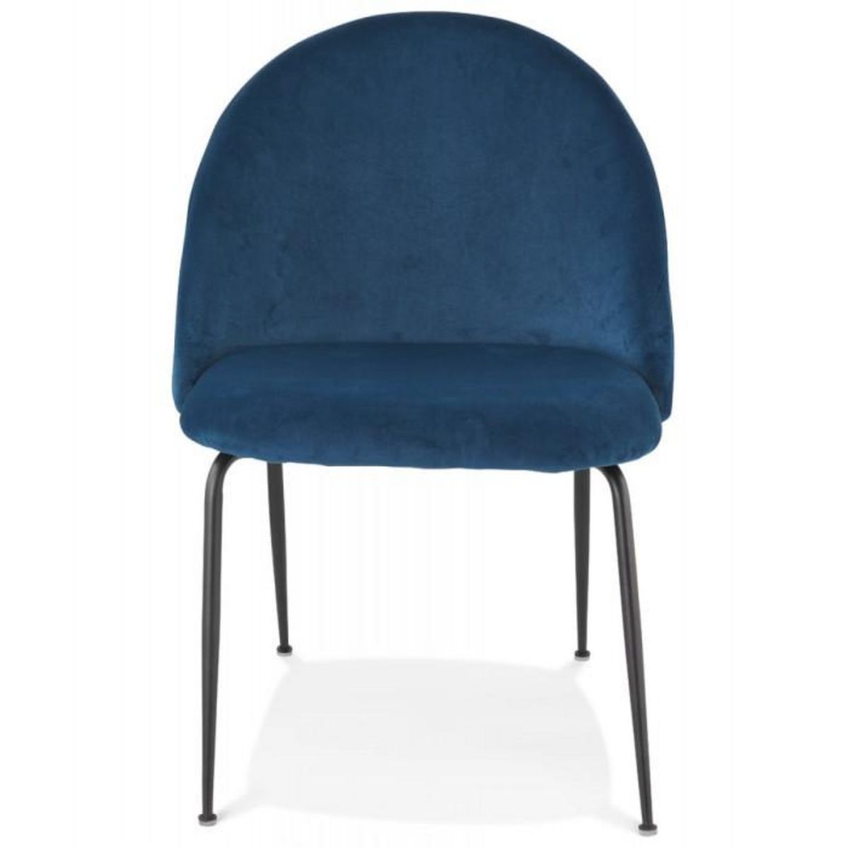 Paris Prix Fauteuil Lounge en Velours  Lillian  83cm Bleu