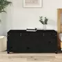 VIDAXL Boîte de rangement Noir 110x50x45,5 cm Bois massif de pin