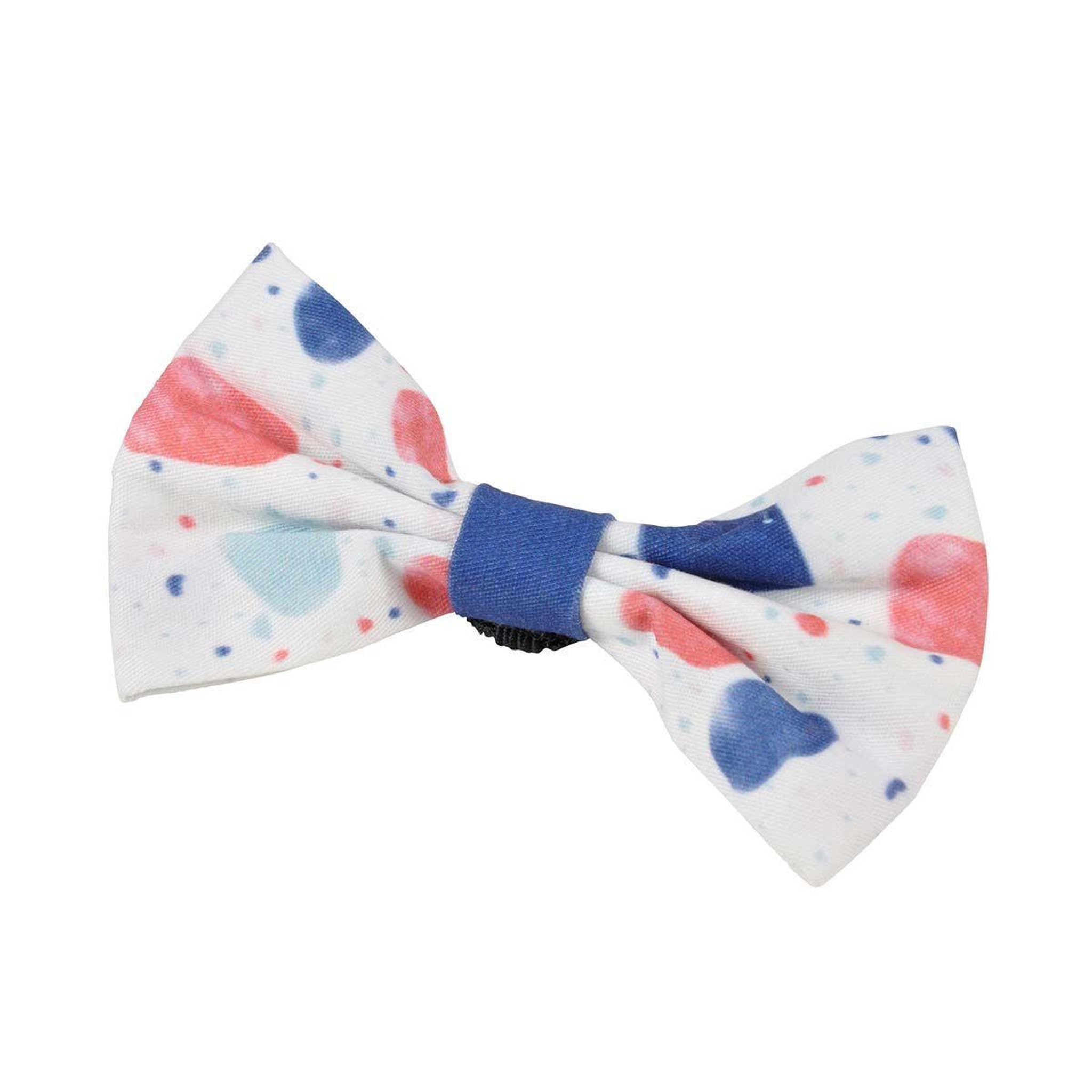 HOMEA Nœud papillon pour collier  terrazzo  10cm multicolore