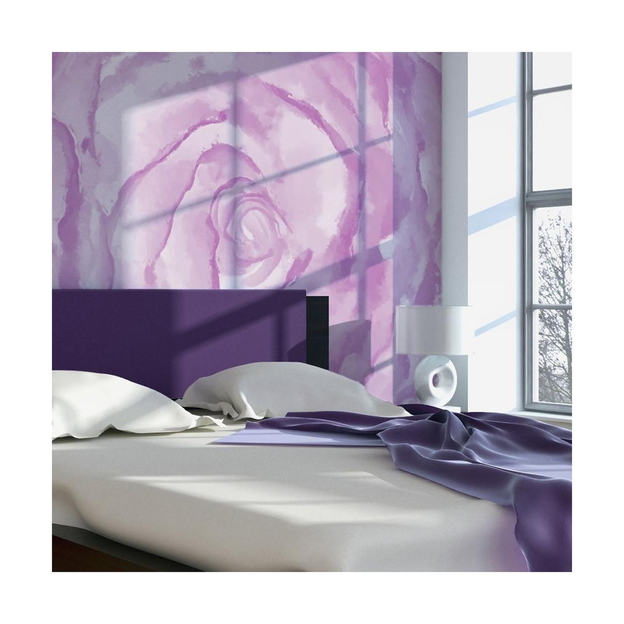 Voir la diapositive 1 : Paris Prix Papier Peint  Fleur Rose Rose II