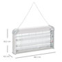 Voir la diapositive 3 : OUTSUNNY Outsunny Lampe UV anti-insectes anti moustique tue mouche électrique destructeur d'insectes 30 W gris
