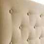 MARCKONFORT Tête de lit Oslo 160x100 cm, capitonnée Tissu Beige, L'épaisseur de 8 cm