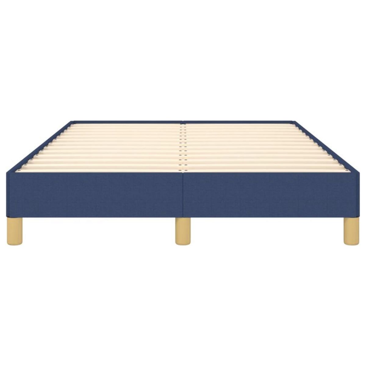 VIDAXL Cadre de lit sans matelas bleu 120x200 cm tissu