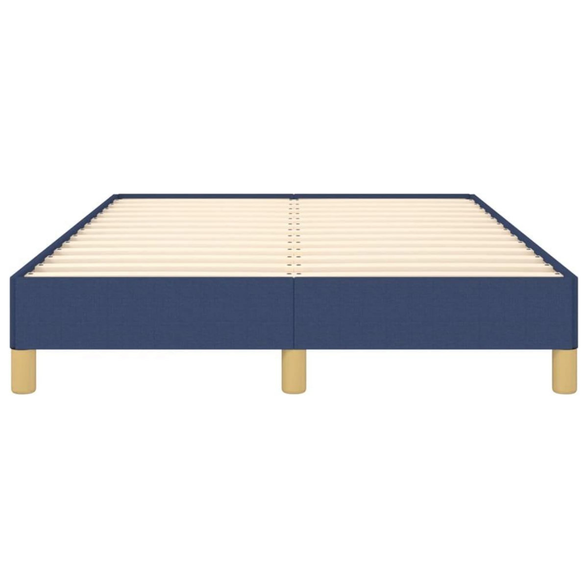 VIDAXL Cadre de lit sans matelas bleu 120x200 cm tissu