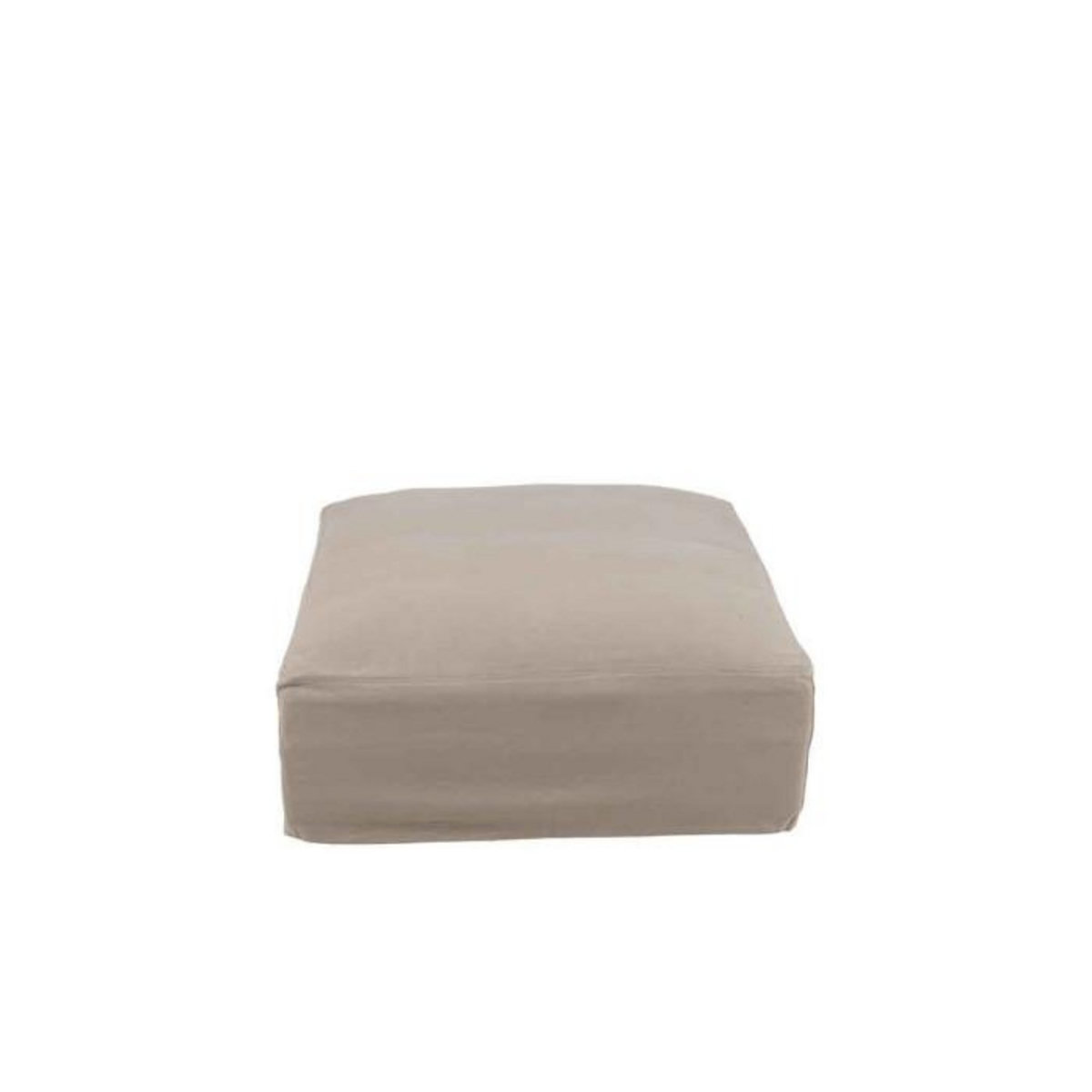 Paris Prix Housse pour Pouf  Monaco  105x105cm Naturel