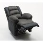 Voir la diapositive 4 : Habitat et Jardin Fauteuil relax  Buckingham  - 85 x 93 x 100 cm - Noir / Gris foncé