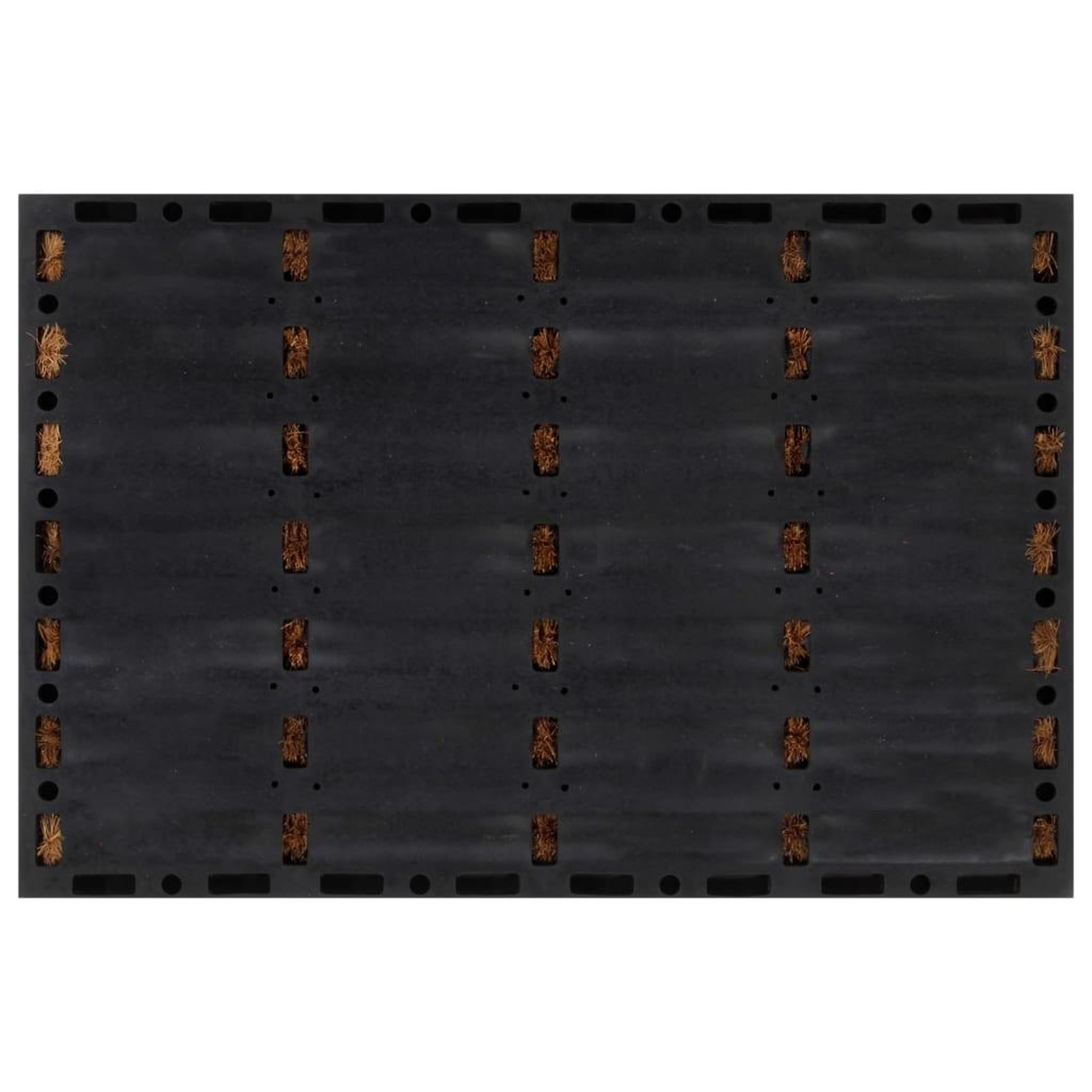 Voir la diapositive 3 : VIDAXL Paillasson rectangulaire 40x60 cm caoutchouc et fibre de coco