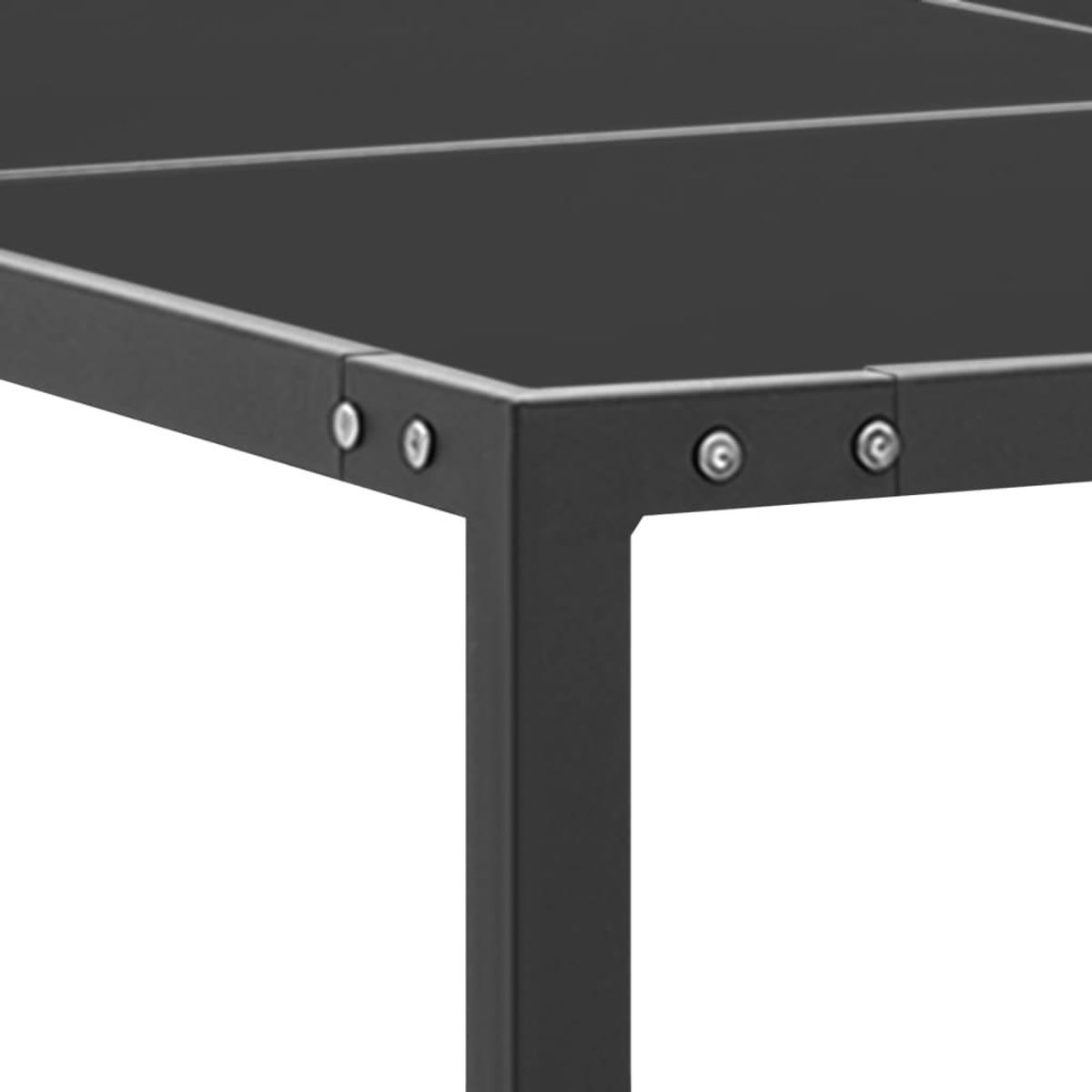 VIDAXL Table de jardin Anthracite 130x130x72 cm Acier et verre
