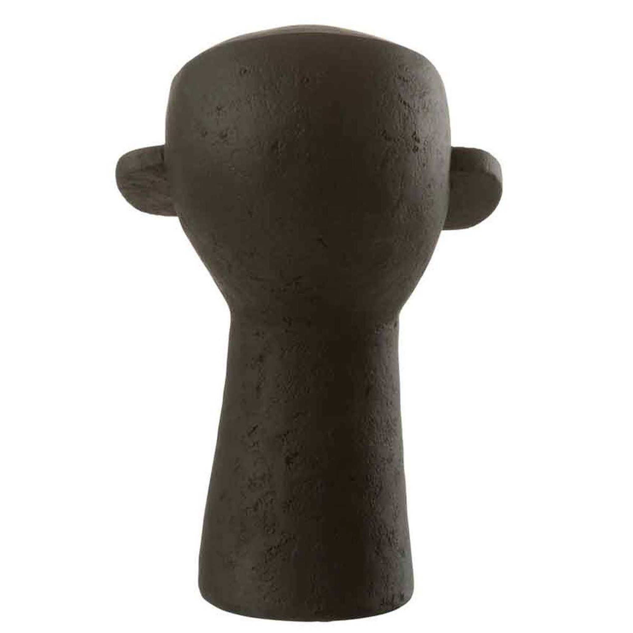 Voir la diapositive 4 : J-LINE Statuette déco  personnage visage  34cm noir