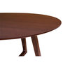 Voir la diapositive 4 : LISA DESIGN Solin - table à manger ronde - bois plaquage noyer - 4 personnes