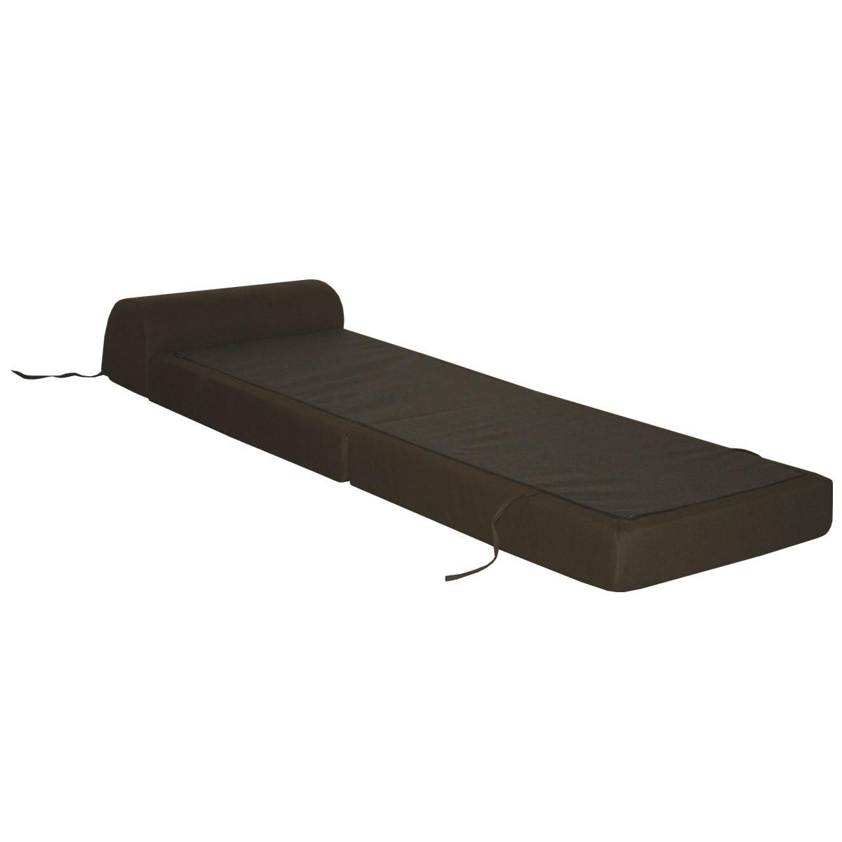 Chauffeuse convertible 1 place en tissu uni CHAPI