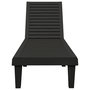 Voir la diapositive 5 : VIDAXL Chaises longues lot de 2 noir 155x58x83 cm polypropylene