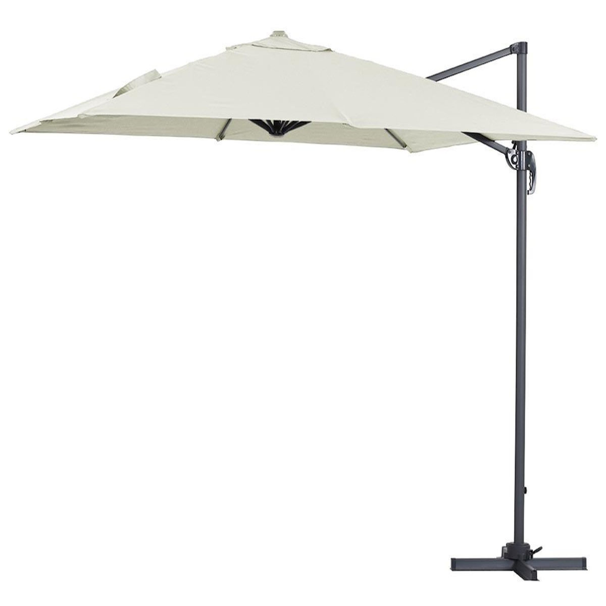 Habitat et Jardin Parasol déporté  Sun 3  - 3 x 3 m - Ecru