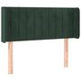 Voir la diapositive 2 : VIDAXL Tete de lit avec oreilles Vert fonce 103x16x78/88 cm Velours