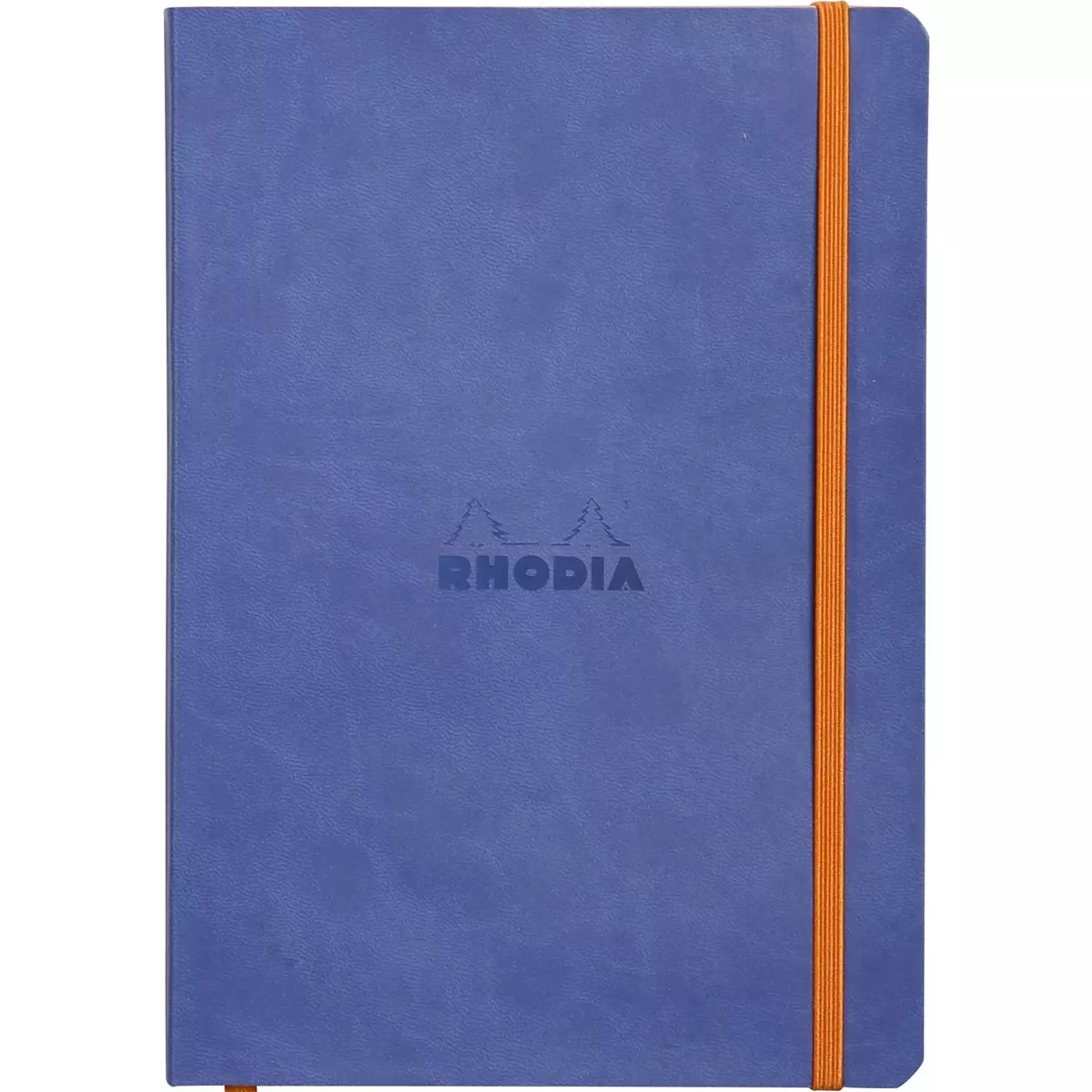 CLAIREFONTAINE Carnet soft cover à élastique 14.8x21cm 160 pages-bleu