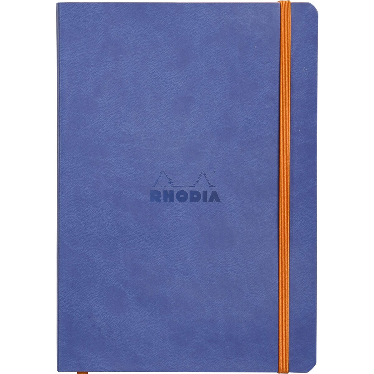 CLAIREFONTAINE Carnet soft cover à élastique 14.8x21cm 160 pages-bleu