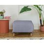 Voir la diapositive 2 : BEST MOBILIER Cristal - pouf modulable - 65 cm - en velours texturé