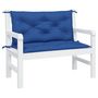 Voir la diapositive 3 : VIDAXL Coussins de banc de jardin lot de 2 bleu royal tissu oxford