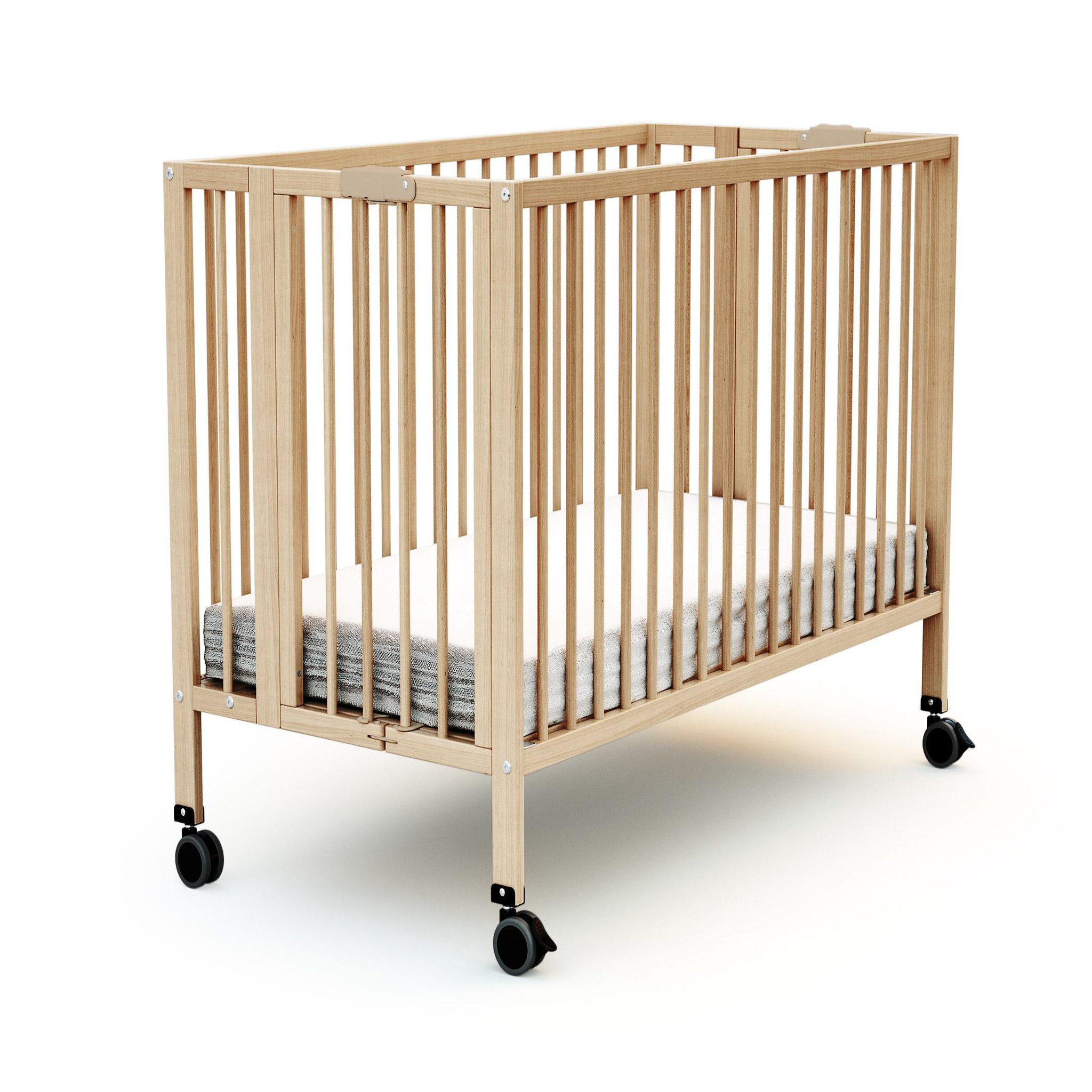 Voir la diapositive 2 : AT4 Lit bébé pliant ESSENTIEL en bois