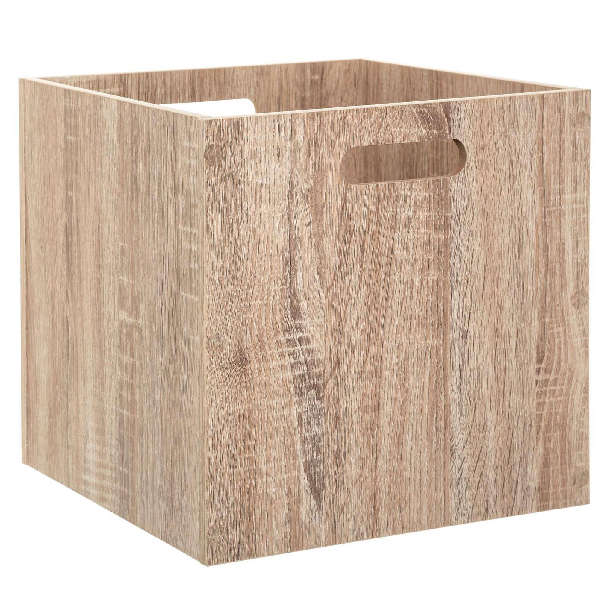 Voir la diapositive 2 : TOILINUX Lot de 2 Boîtes de rangement effet bois en MDF Mix n' modul
