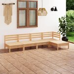 VIDAXL Salon de jardin 5 pcs Bois de pin massif