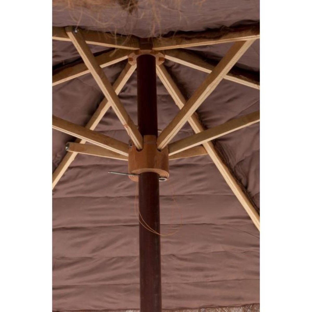 Paris Prix Parasol en Bois  Cocotier  150cm Marron