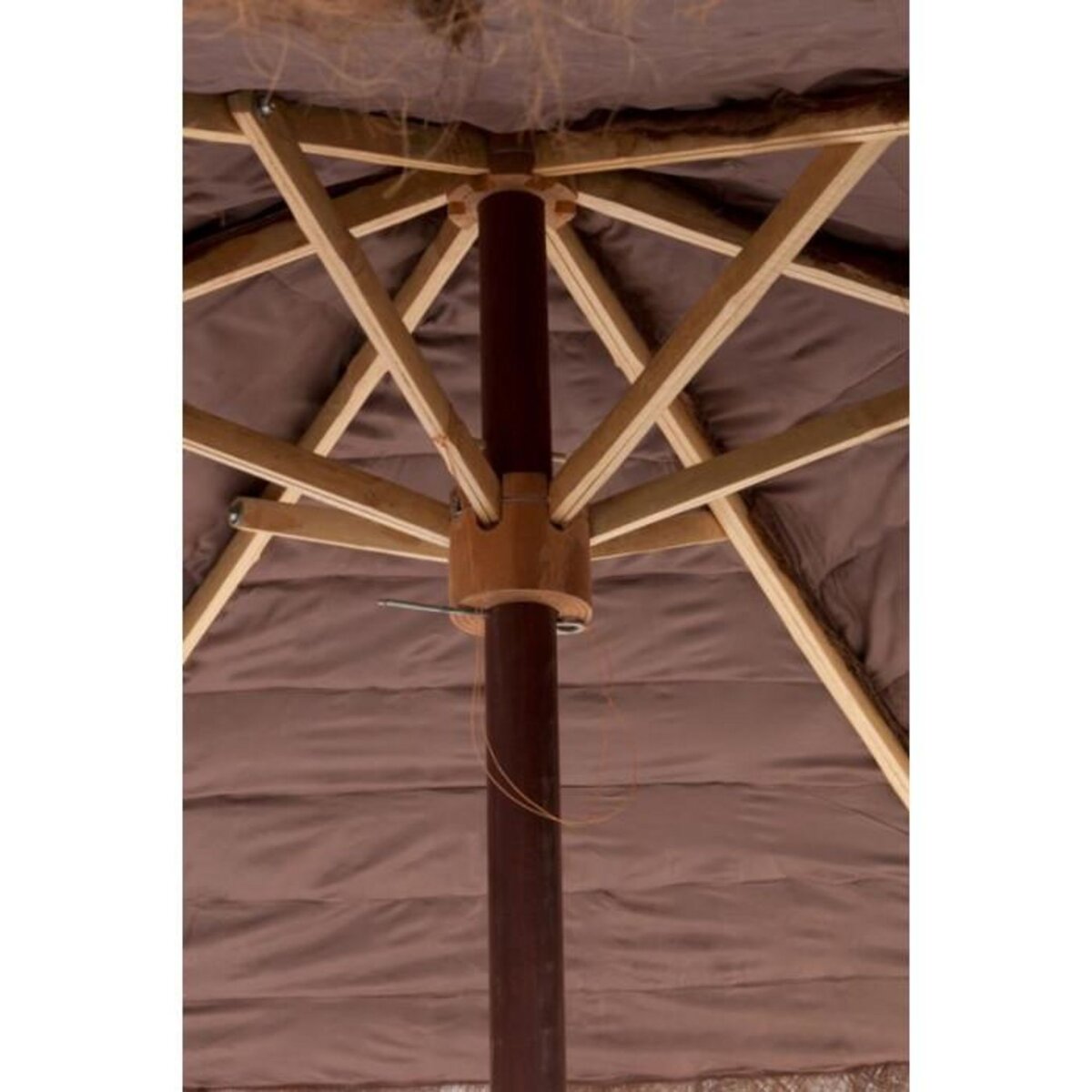 Paris Prix Parasol en Bois  Cocotier  150cm Marron