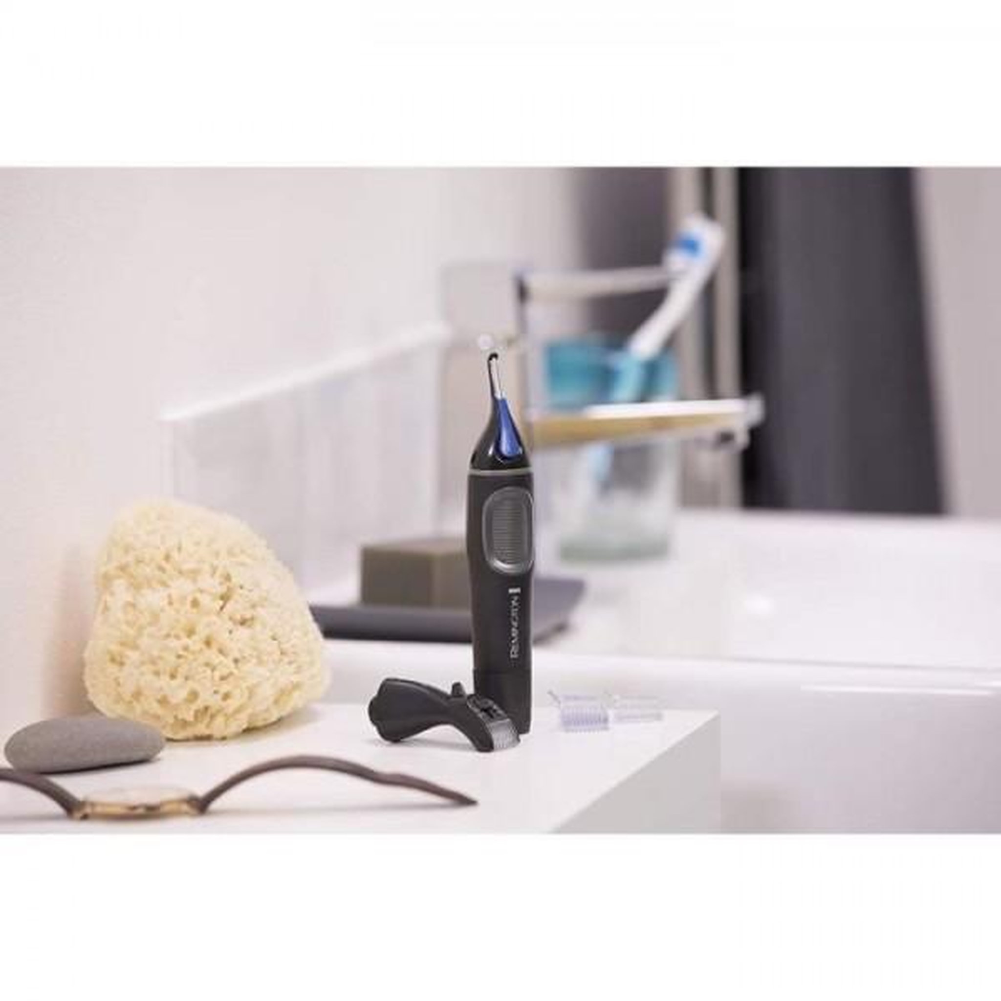 Voir la diapositive 3 : REMINGTON Epilateur Electrique Remington NE3870 Tondeuse Visage Antibactérienne Hypoallergénique Nano Serie pour Nez et Oreilles