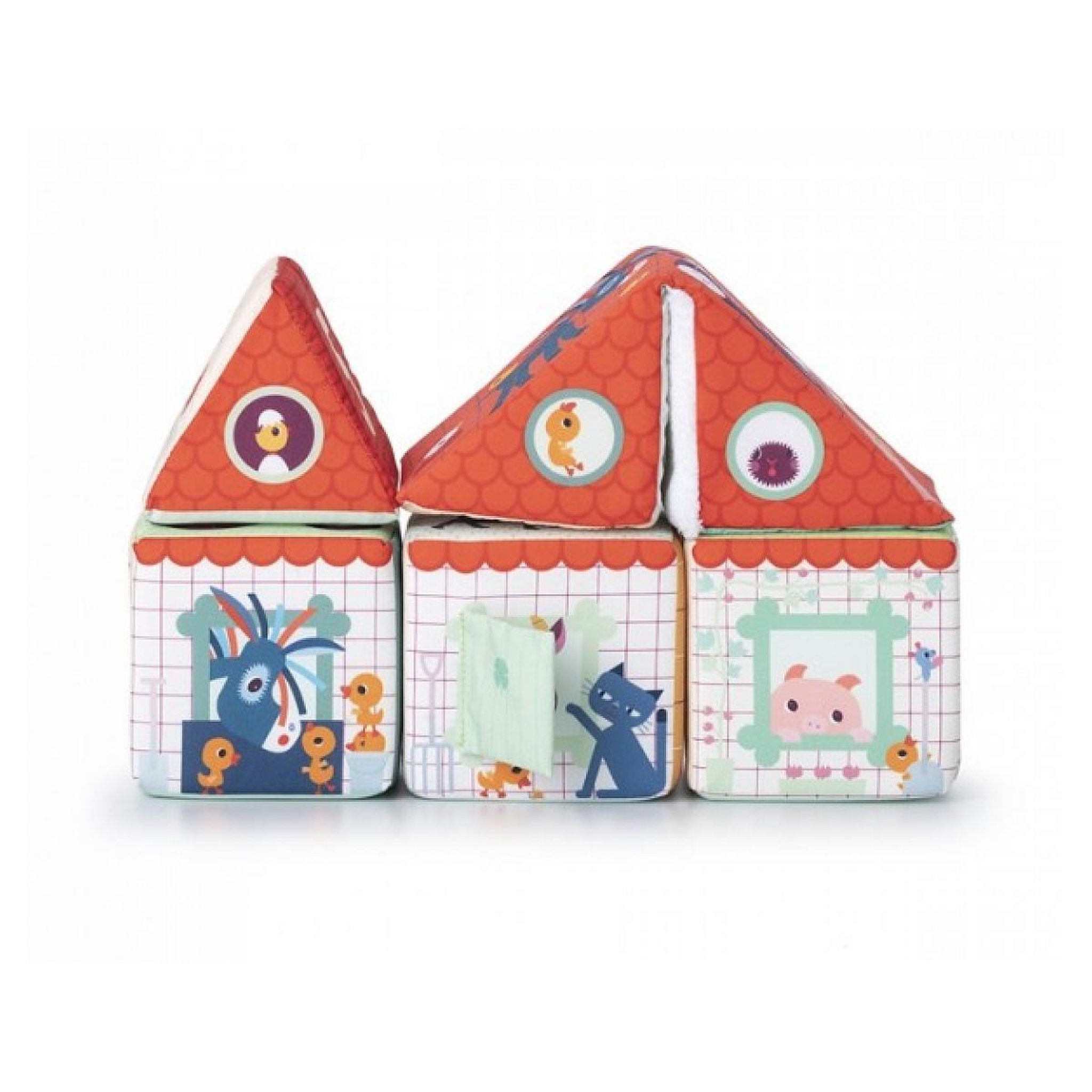 LILLIPUTIENS La ferme - Cubes a empiler
