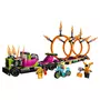 LEGO City 60357 - Le défi de cascade : les cercles de feu, Jouet Moto de Cascadeur avec Camion et Minifigurines