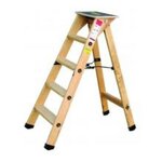 OUTIFRANCE Escabeau bois professionnel 7 marches + tablette