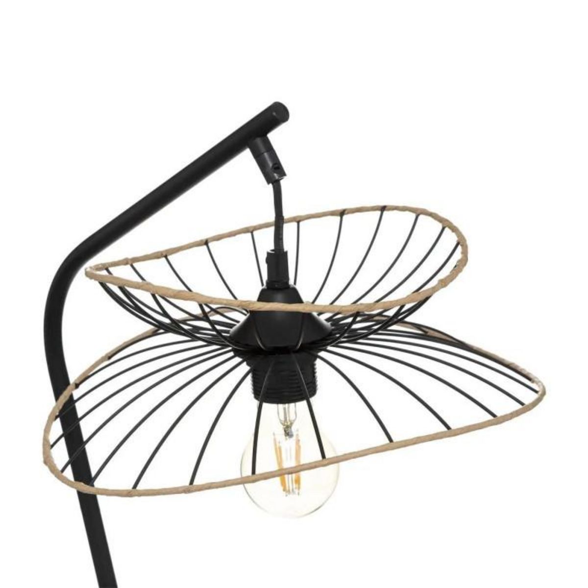 ATMOSPHERA Lampe à Poser Arc Design  Alara  50cm Noir