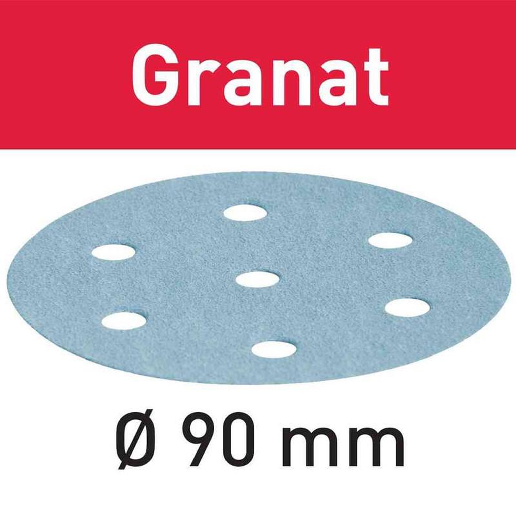 FESTOOL Abrasifs GRANAT STF D90 6 P80 GR 50 FESTOOL 497365