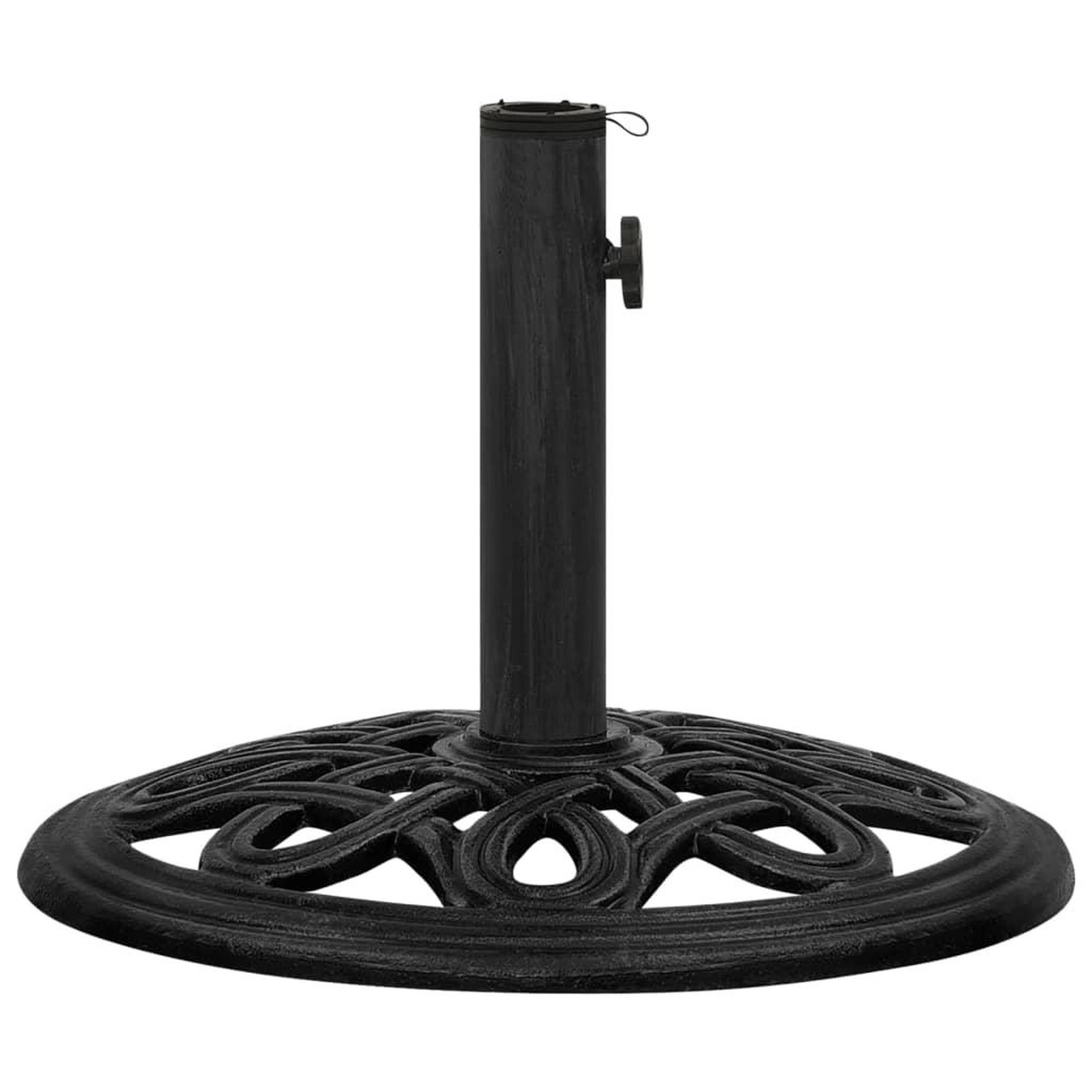 Voir la diapositive 2 : VIDAXL Socle de parasol Noir 44x44x32 cm Fonte