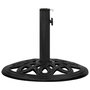 Voir la diapositive 2 : VIDAXL Socle de parasol Noir 44x44x32 cm Fonte